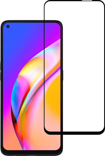 Smartphonica Screenprotector Geschikt voor Oppo A94 5G - Full Cover Tempered Glass - Gehard glas Geschikt voor Oppo A94 5G