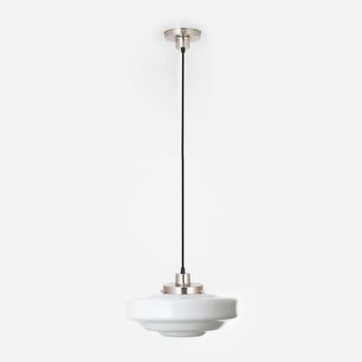 Hanglamp aan snoer Siegfried 20's Matnikkel - Art Deco Trade