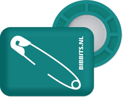 Bibbits hardloopmagneten | Safety pins Petrol