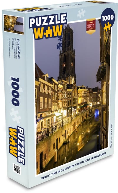 Puzzel Utrecht - Water - Licht - Legpuzzel - Puzzel 1000 stukjes volwassenen