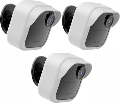Beschermhoes Camera - Siliconen Cover - Buiten Beveiligen - Kras & Waterdicht - 3 Stuks - Wit