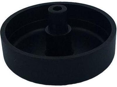 FLE - Meubelpoot zwart rond Ø 5 cm en hoogte 1,5 cm van kunststof - 4 stuks