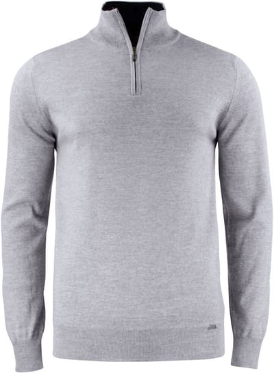 Cutter & Buck Everett HZ Sweater Heren 355420 - Grijs Melange - S