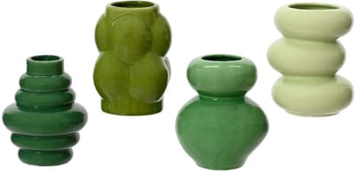 Vaas porselein l9,50b9,50h12 cm a4