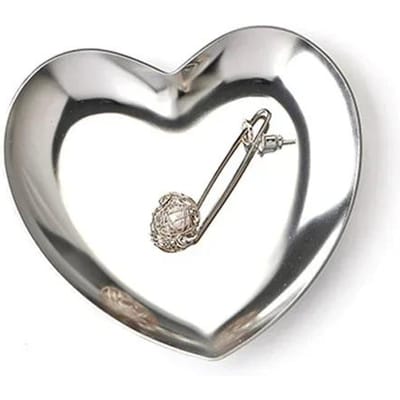 Hartvormige Gouden Opbergbak Woondecoratie Accessoires Metalen Sieraden Displaybord IJzeren Fruitschaal Voor Keuken Organizer gray