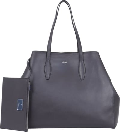 JOOP! Leren Schoudertas Sofisticato 1.0 Anela Shopper Castlerock Donkergrijs
