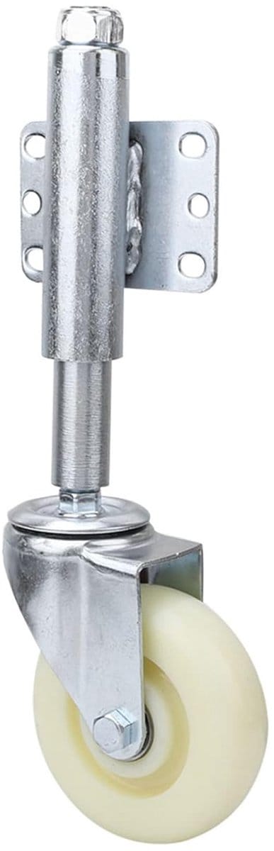 Poortwiel met Veer - Zwenkwiel voor Poorten - Poorten Openen en Sluiten - Veerbelast Zwenkwiel - 100mm Wiel Diameter