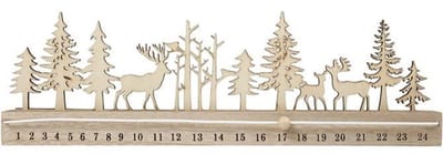 Creativ Company Houten Advent Kalender 40x3,6x12 cm
