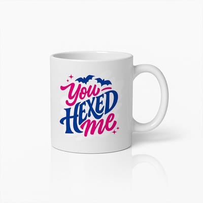 You Hexed Me Grappige Halloween Mok – 330 ml Keramische Koffiebeker – Leuk Heksachtig Cadeau voor Haar of Hem – Magische Quote Mok