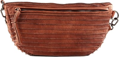 FREDsBRUDER Leren Gordeltas Riffel Beltbag Rustic Orange Terracotta