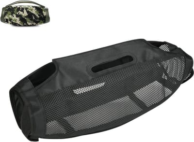Speaker Beschermhoes - Stofhoes Audio - Buiten Gebruik - Waterdicht en Zonwerend - 46cm x 16cm x 14cm - Zwart