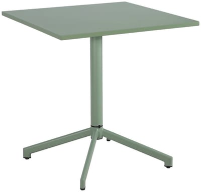 sweeek - Opklapbare vierkante bistro tuintafel staal 2 zitplaatsen 70 cm - chiara