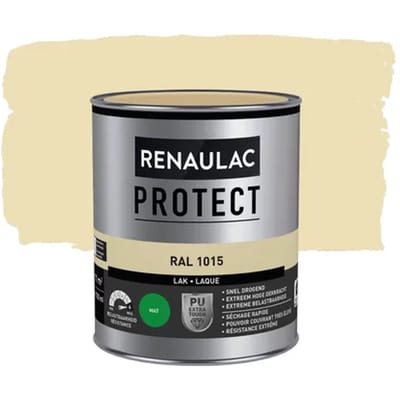 Renaulac Houtlak Protect - Mat - Licht Ivoorkleurig Ral 1015 - 750ml