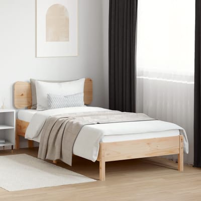 vidaXL Hoofdbord 90 cm massief grenenhout