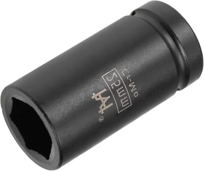 Diepe Impact Socket 25mm voor 3/4-Inch Aandrijving, Cr-Mo Spindle Shaft Moer - Ideaal voor Huishoudelijk Onderhoud en Professionele Klussen