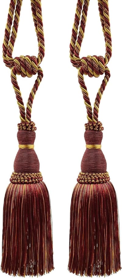 Gordijnkwast Tieback - Gordijn Accessoire - Raambekleding Decoratie - Luxe Polyester Garen - 20 cm Lengte 76 cm Spreiding