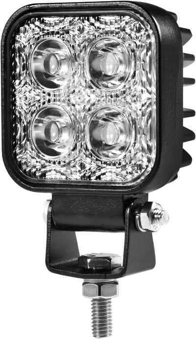 Krachtige 12W LED Werklamp 12V/24V Koud Wit - Waterdichte IP67 Extra Koplamp voor SUV, Vrachtwagen, ATV