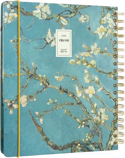 XL Agenda 2023 2024 Van Gogh - Weekagenda 17 Maanden - Weekplanner 23 24 - Weekkalender - Afspraakplanner - Blauwgroen. Planner