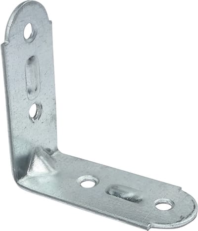 Dailygoods- Montagebeugels Set van 20 - Geperforeerd - Versterkt - 60x60x25x2mm - Verzinkt Staal - Geschikt voor Meubels - Beugels