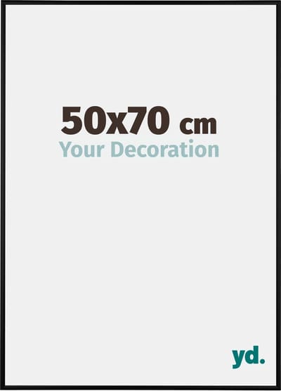 Your Decoration - Fotolijst 50x70 cm - Aluminium - Zwart Mat - Kent