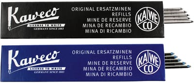 Kaweco - Balpenvullingen - 2 doosjes - Refill D1 MEDIUM - Black and Blue 1.0 M, 5 pcs in box