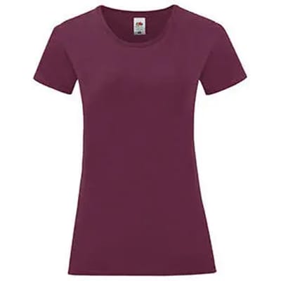 Dames-T-shirt Fruit of the Loom Iconic 150