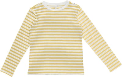 Pieces Kids T-shirt Lpelly Rib Ls Blouse Noos 17123303 Pale Banana