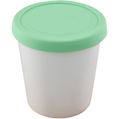 IJsbekers Container Dessert Diepvries Bewaarbeker Bak Deksel Containers Plastic Ronde Bakjes Dessert Voedsel Bewaarcontainer groen