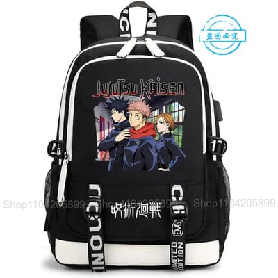 Jujutsu Kaisen Rugzak Anime Satoru Cosplay Mochila Grote Capaciteit Student Jongens Schooltas Cartoon Laptop Reizen Rucksack Cadeau 12 inches