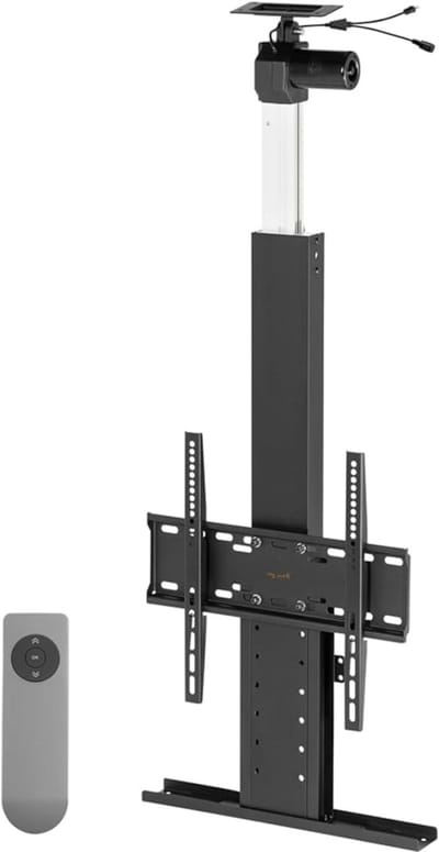 Motorische TV Lift - Plafond TV Beugel - TV Verbergen - Geruisloze Beweging - 81-140 cm - Metaal