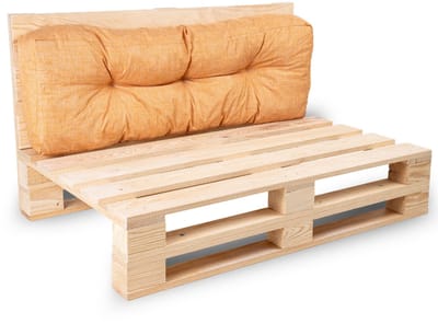 Bananair - Palletkussen - Tuinkussen voor Palletbank - Rugkussen - 120x40x15 cm - Oranje