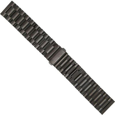 22mm Universele Stalen Horlogeband voor Huawei GT 3 Modieus Stalen Horlogebandje Accessoire Zwart zwart