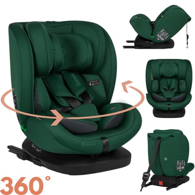 Lionelo Bastiaan i-Size 4in1 Autostoel ISOFIX 360° Draaibaar – Van Geboorte tot 12 Jaar (40-150 cm) – RWF & FWF – Top Tether – Memory Foam – SideProtect – Brede Comfortzitting – i-Size