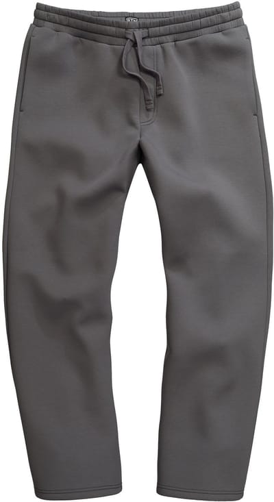 STHUGE - Heren - Sweatpants elastische tailleband baggy fit - Grafietgrijs - Maat 6XL