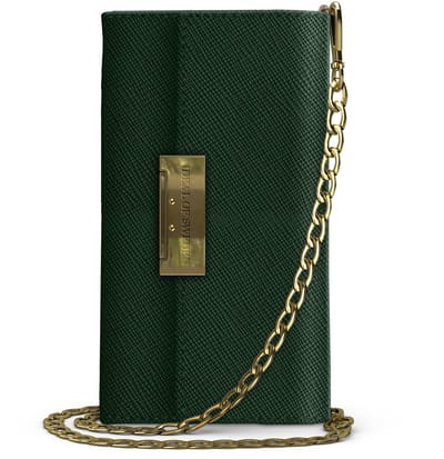 iDeal of Sweden Hoesje Met Pasjeshouder Geschikt voor iPhone SE (2022) / SE (2020) / 8 / 7 / 6s / 6 - iDeal of Sweden Kensington Clutch - Groen
