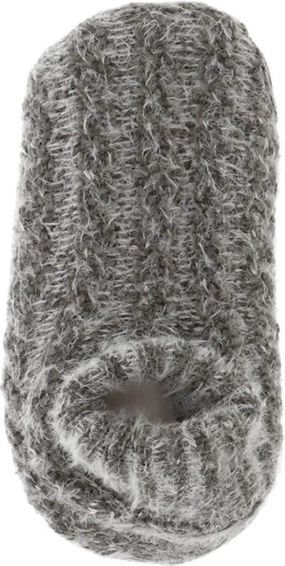 Basset dames homeshoes huissokken chenille hairy grijs II