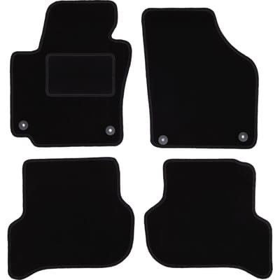 Zwarte veloursmatten voor: Volkswagen Golf Plus minivan (2005-2014)