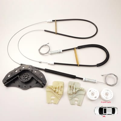 BWR283 Reparatieset voor elektrisch raammechanisme, linker voorportier met wielkast voor BMW 3 E46 2001-2005 4/5 deurs facelift 51330018129