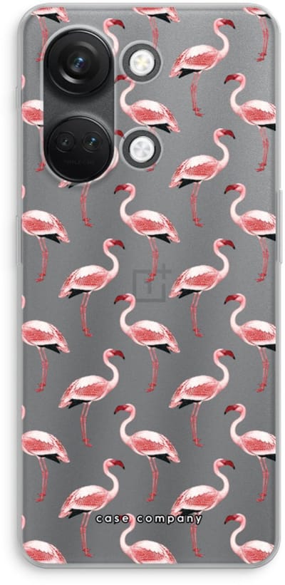 Case Company® - Hoesje geschikt voor OnePlus Nord 3 hoesje - Flamingo - Soft Cover Telefoonhoesje - Bescherming aan alle Kanten en Schermrand