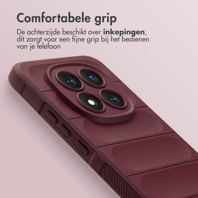 imoshion Hoesje - Geschikt voor Xiaomi Redmi Note 15 Pro Plus (5G) - EasyGrip Backcover - Aubergine