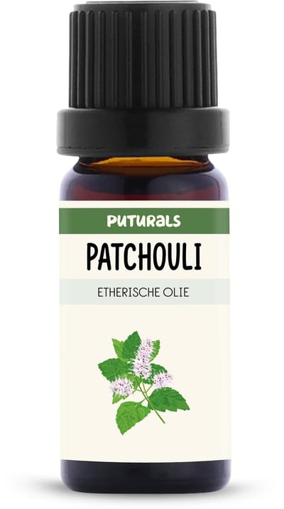 Puturals Patchouli Olie 100% Natuurlijk - 10ml - Puur en Vegan - Patchouli Etherische Olie voor Huid, Haar en Gezicht