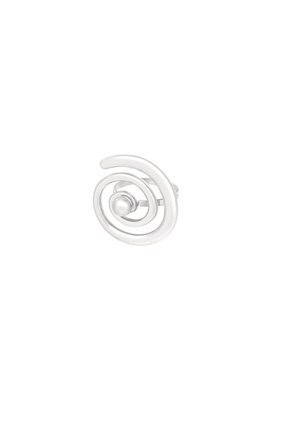 Bijoutheek Ring (Sieraad) Spiral Dot One Size Zilver