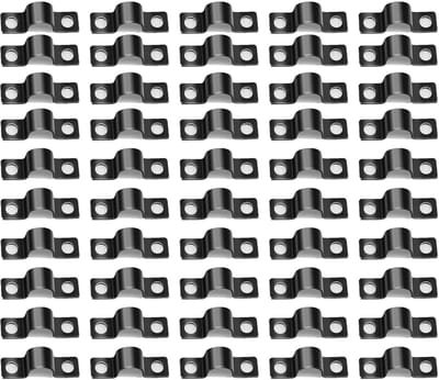 Dailygoods- Slangklemmen 50 Stuks - Metalen Klemmen - U-vorm - Bevestigingsset - Antioxidant - Voor Waterafvoerleidingen