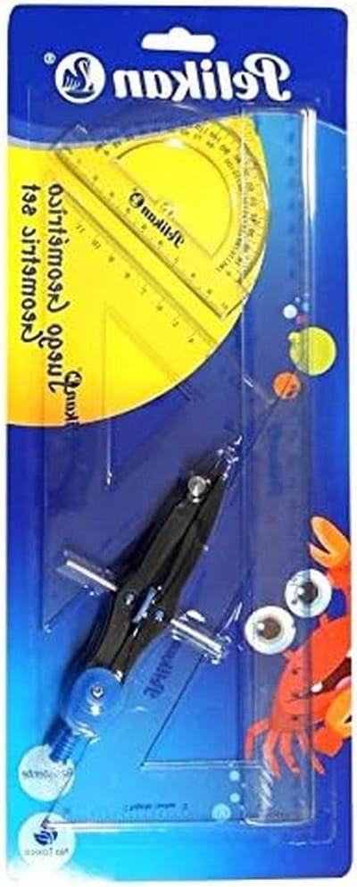 Geometrische set - Tekenset school - Nauwkeurig meten - Compleet gereedschap - 13 cm liniaal - Transparant