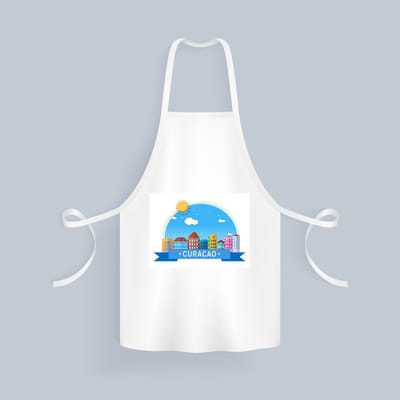 Akyol - curacao Keukenschort - Wereld - vakantie - antillen - 82 bij 71 cm