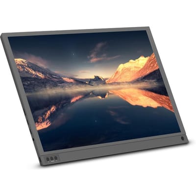 Moniteur portable 15,6 pouces Écran IPS Full HD 1920x1080 avec haut-parleurs stéréo intégrés HDMI Type-C gris