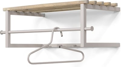 Spinder Design kapstok Marco - Silky Taupe / Eiken - 5 haken - Staal