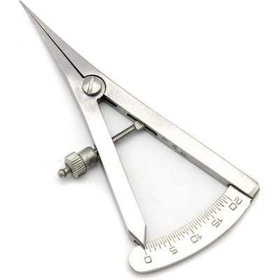 Tandheelkundige Implantaat Botcaliper Chirurgische Was Botdikte Meter Tandarts Medische Liniaal voor Kroonmeting white