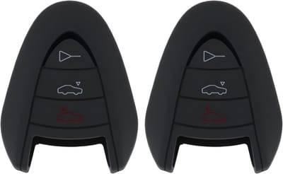Silicone Sleutelhoes voor Porsche 911, 997, 987, Boxster en Cayman - 2-Pack Bescherming en Stijl
