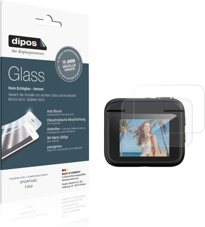 dipos – 2x Matte Pantserfolie geschikt voor SPORTARC Y360 | 9H Screenprotector